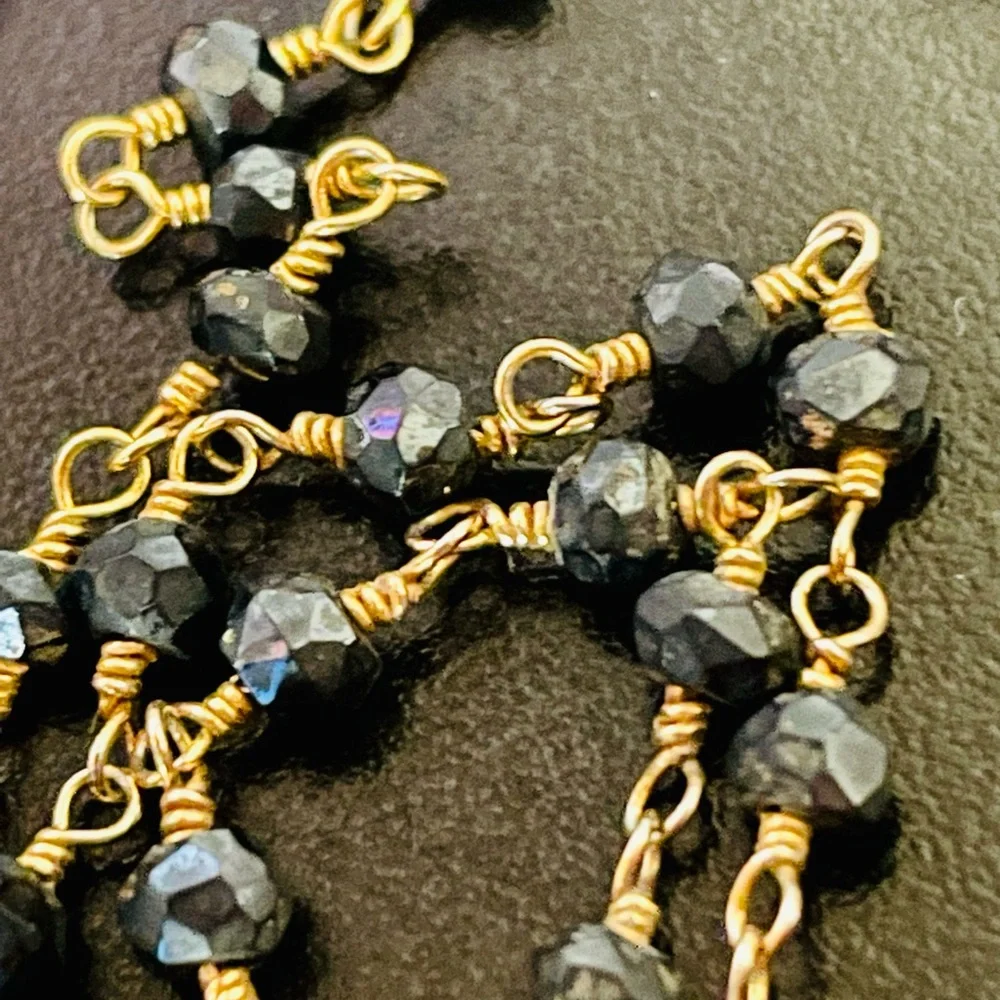 Liz Legg Bead and Horn Gold Necklace - Picture 5 of 11